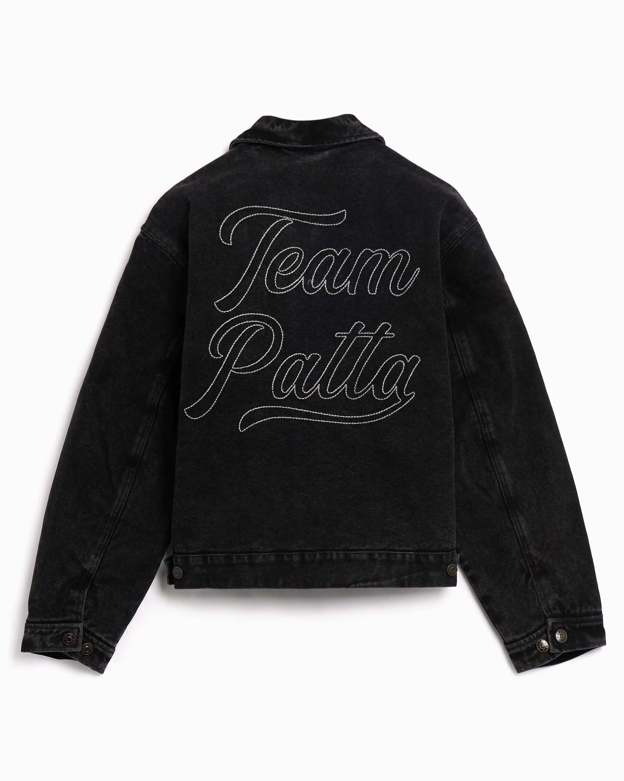 Patta Washed Relaxed Herren-Denimjacke mit Grafik - Image 4