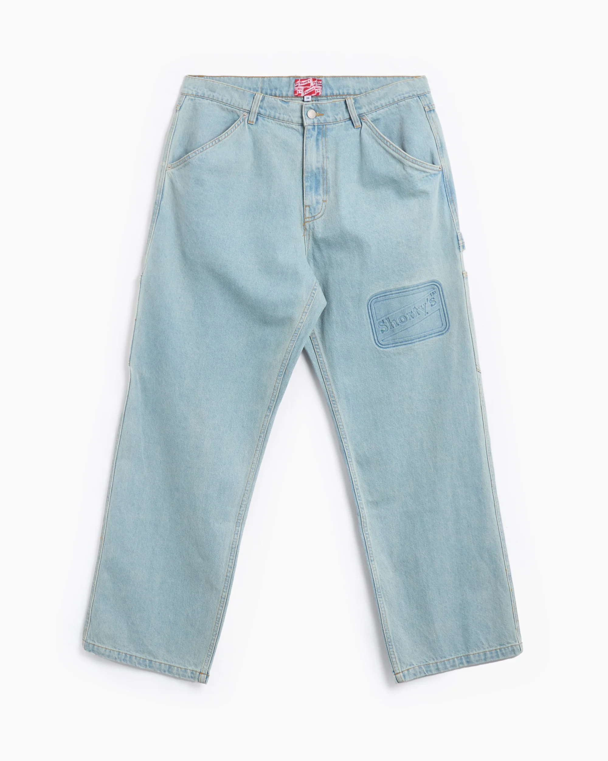 Pleasures x Shortys Men's Box Logo Carpenter Pants Herren-Carpenter Jeans
