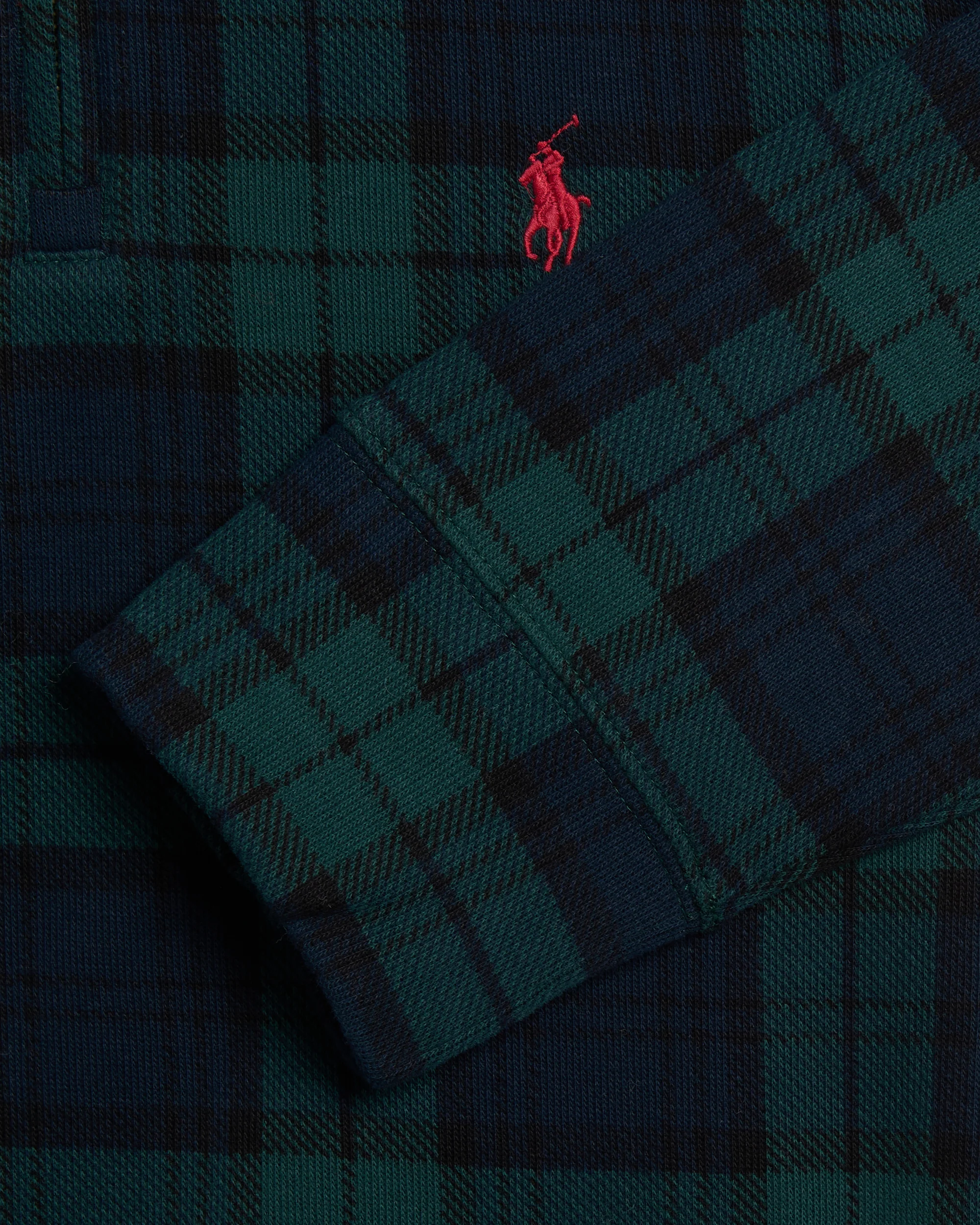Polo Ralph Lauren Jacquard Herren-Sweatshirt mit halbem Reißverschluss mit Karos - Image 4