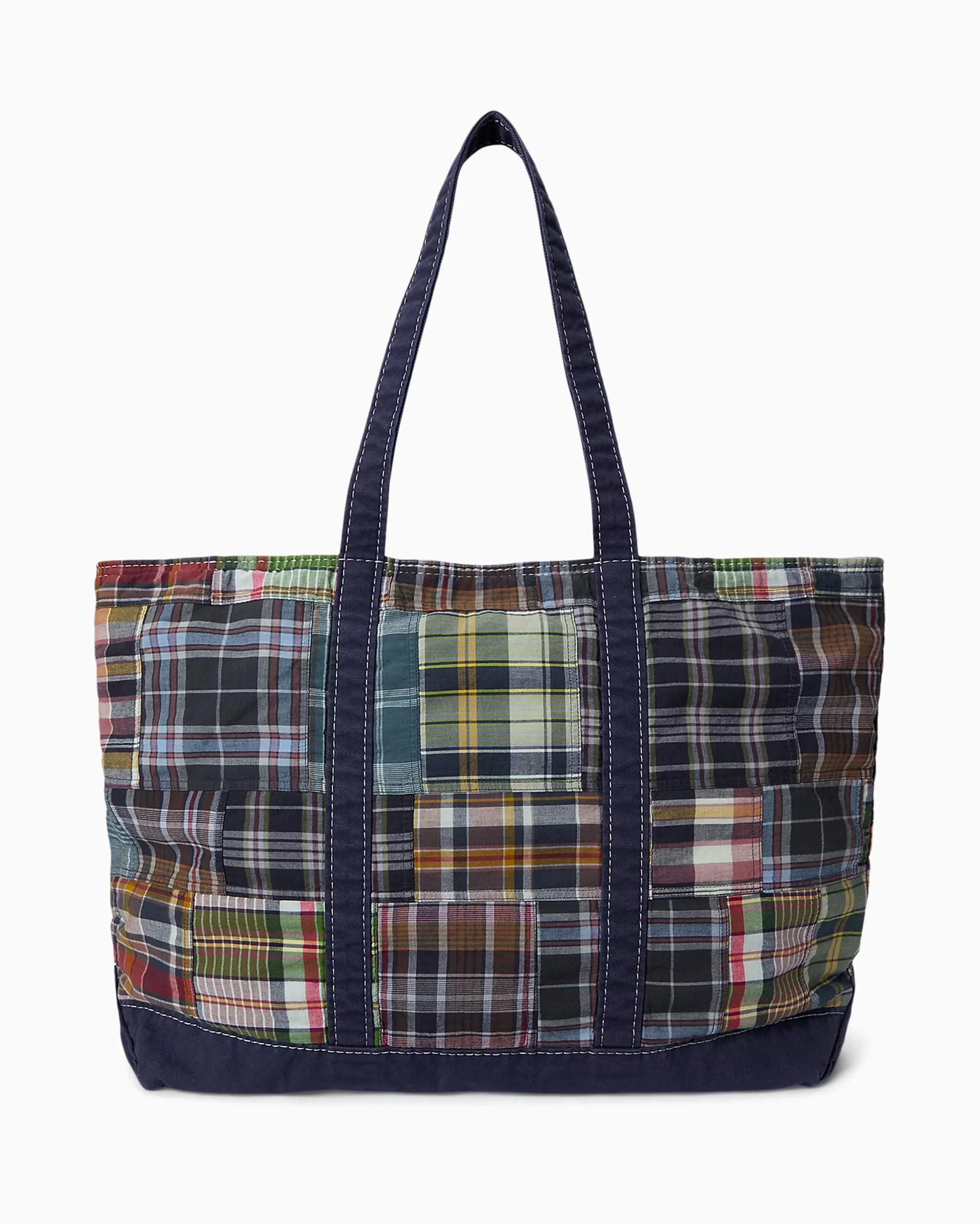 Polo Ralph Lauren Madras Patchwork Unisex Tote Bag - Image 3
