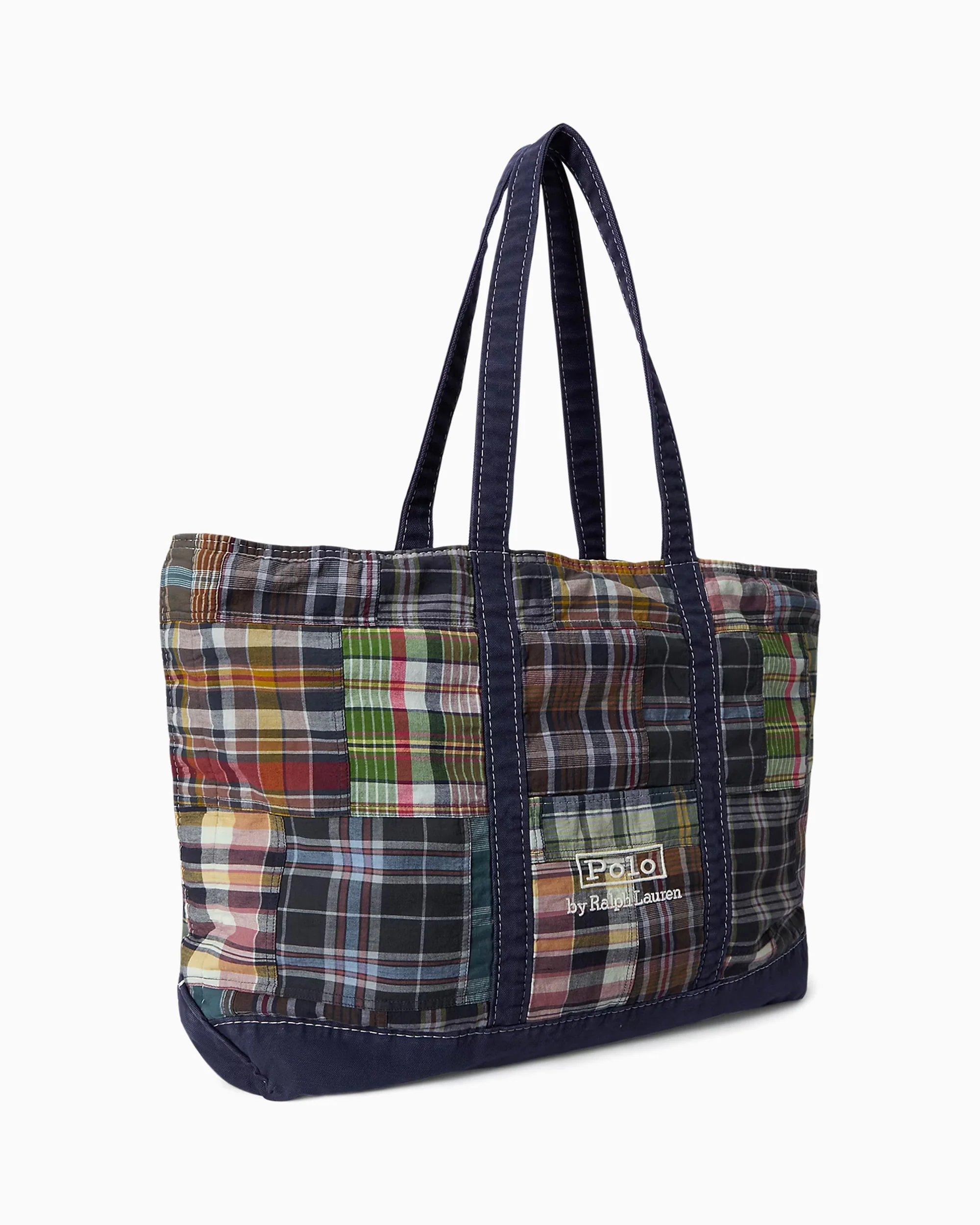 Polo Ralph Lauren Madras Patchwork Unisex Tote Bag - Image 4