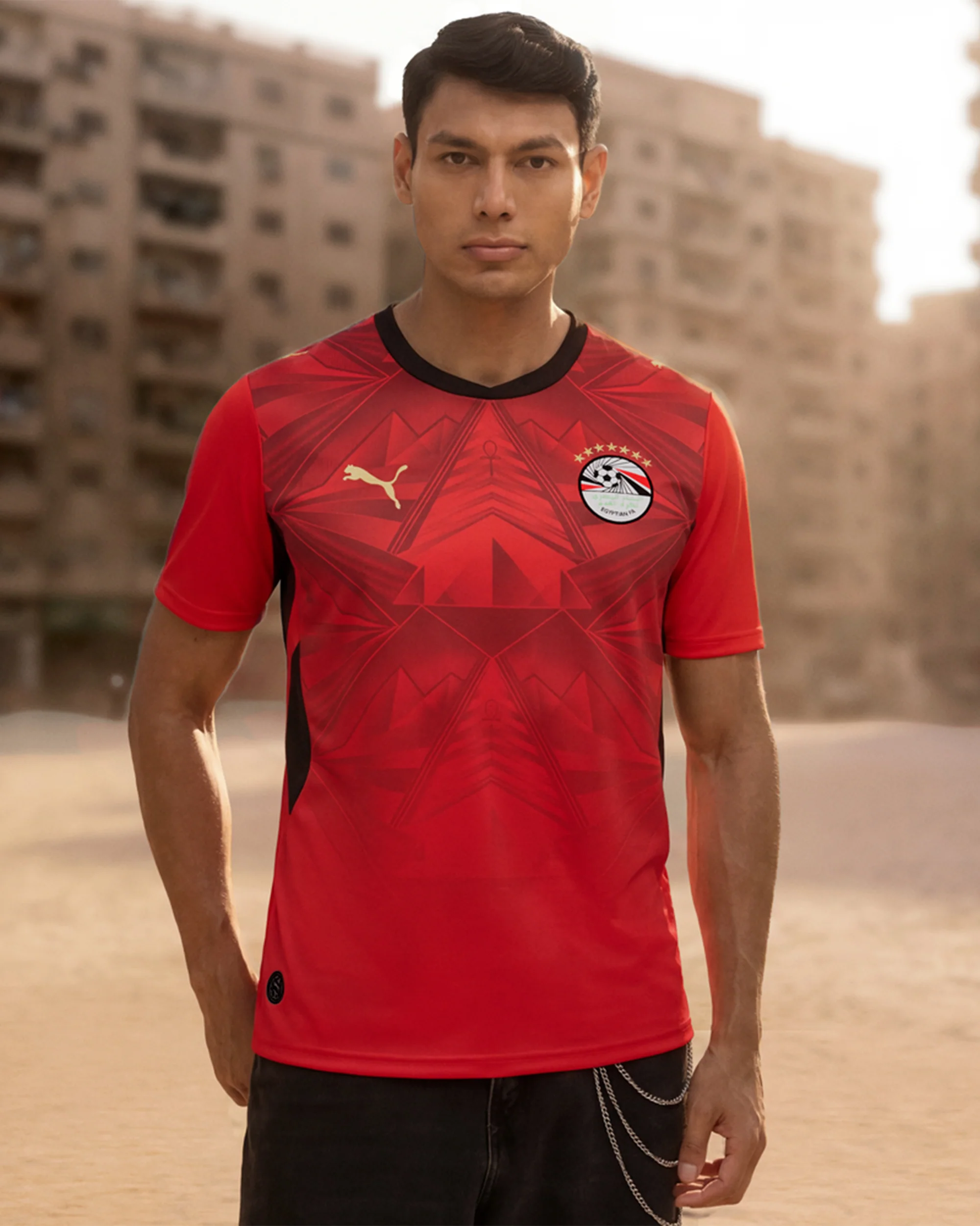 Puma Egypt Futbol Heimtrikot 2026 Herren-Jersey T-Shirt - Image 3