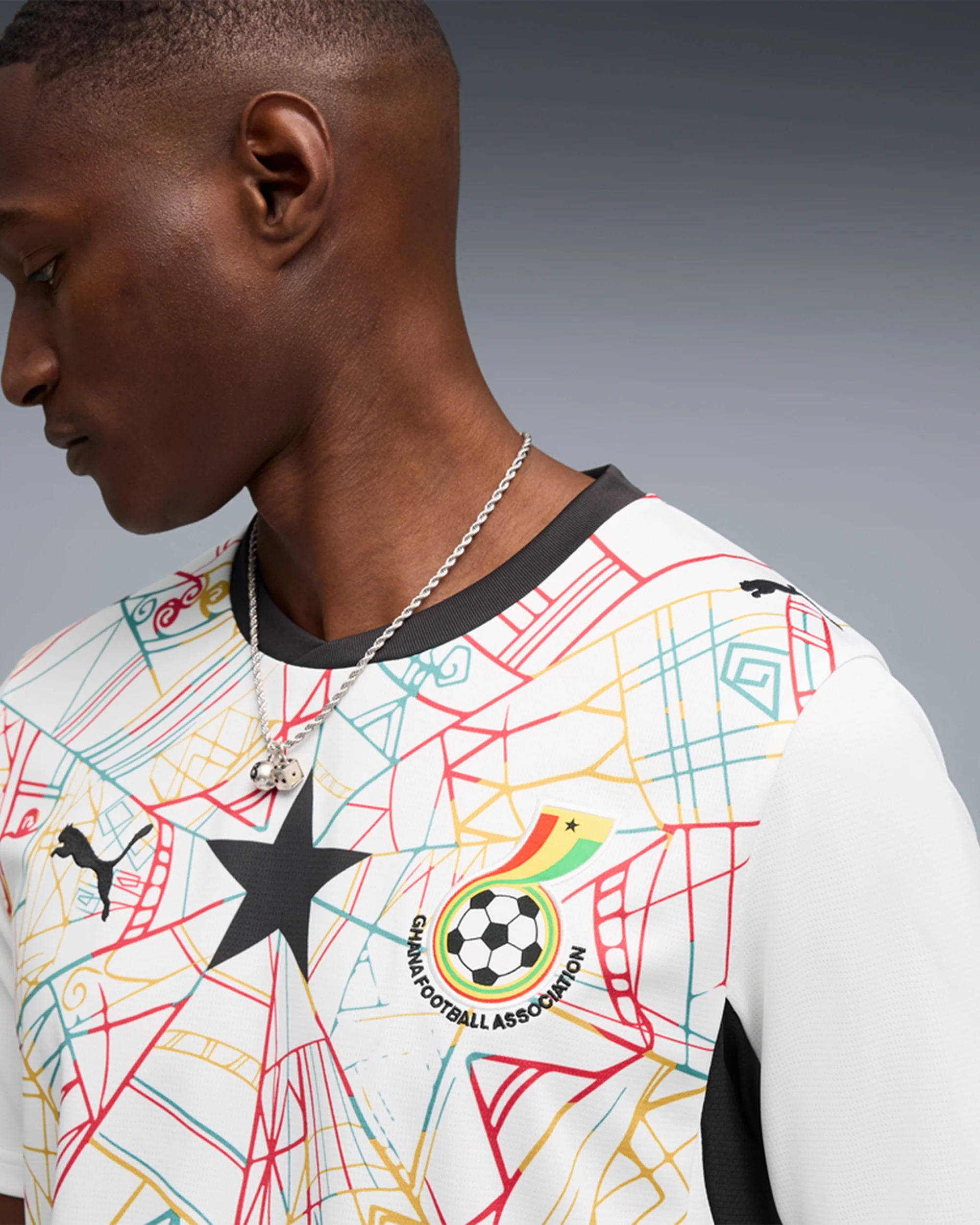 Puma Republic of Ghana Futbol Heimtrikot 2026 Herren-Jersey T-Shirt - Image 3