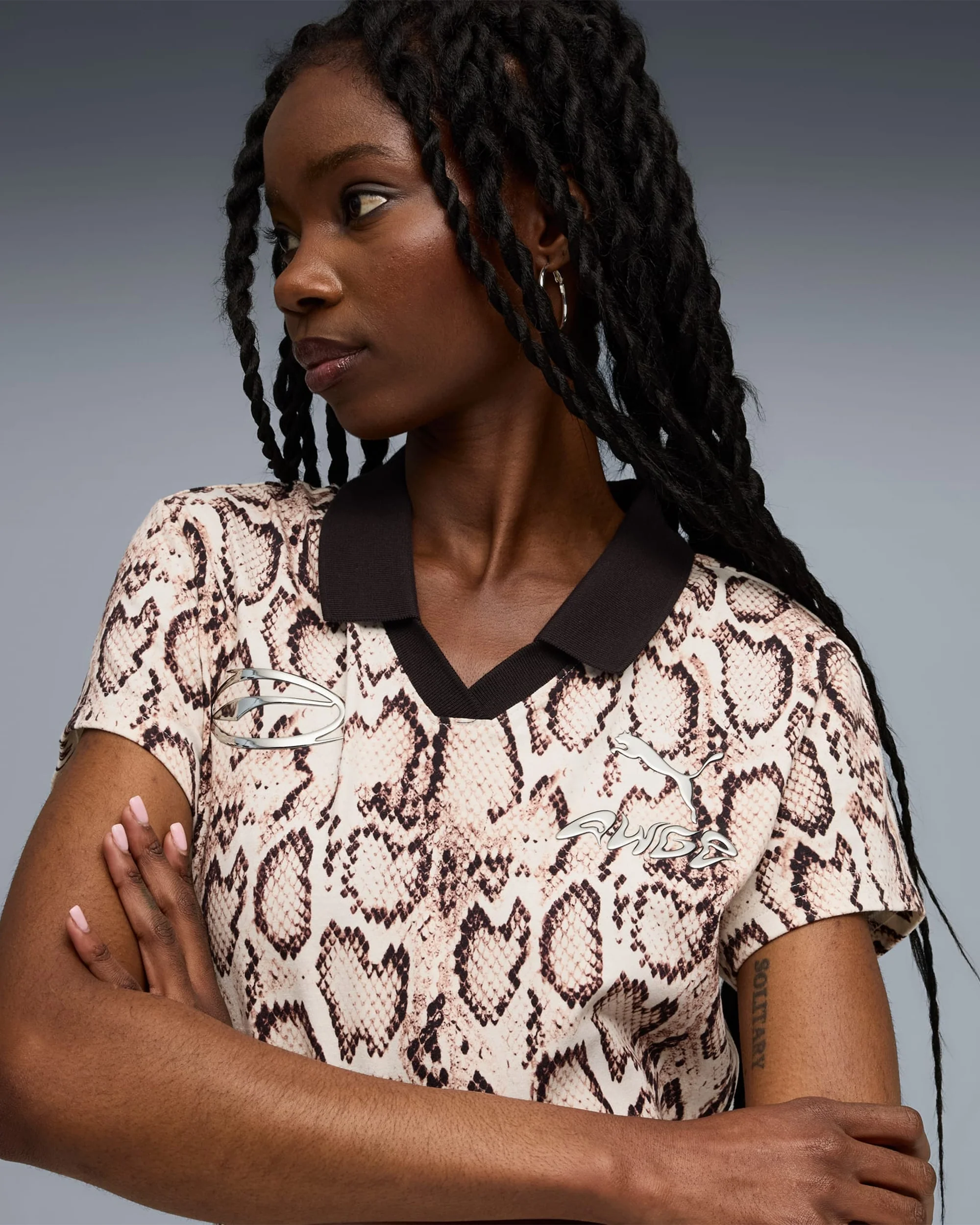 Puma x A$AP ROCKY Snakeskin Futbol Relaxed kurzes Damen-Kleid - Image 3