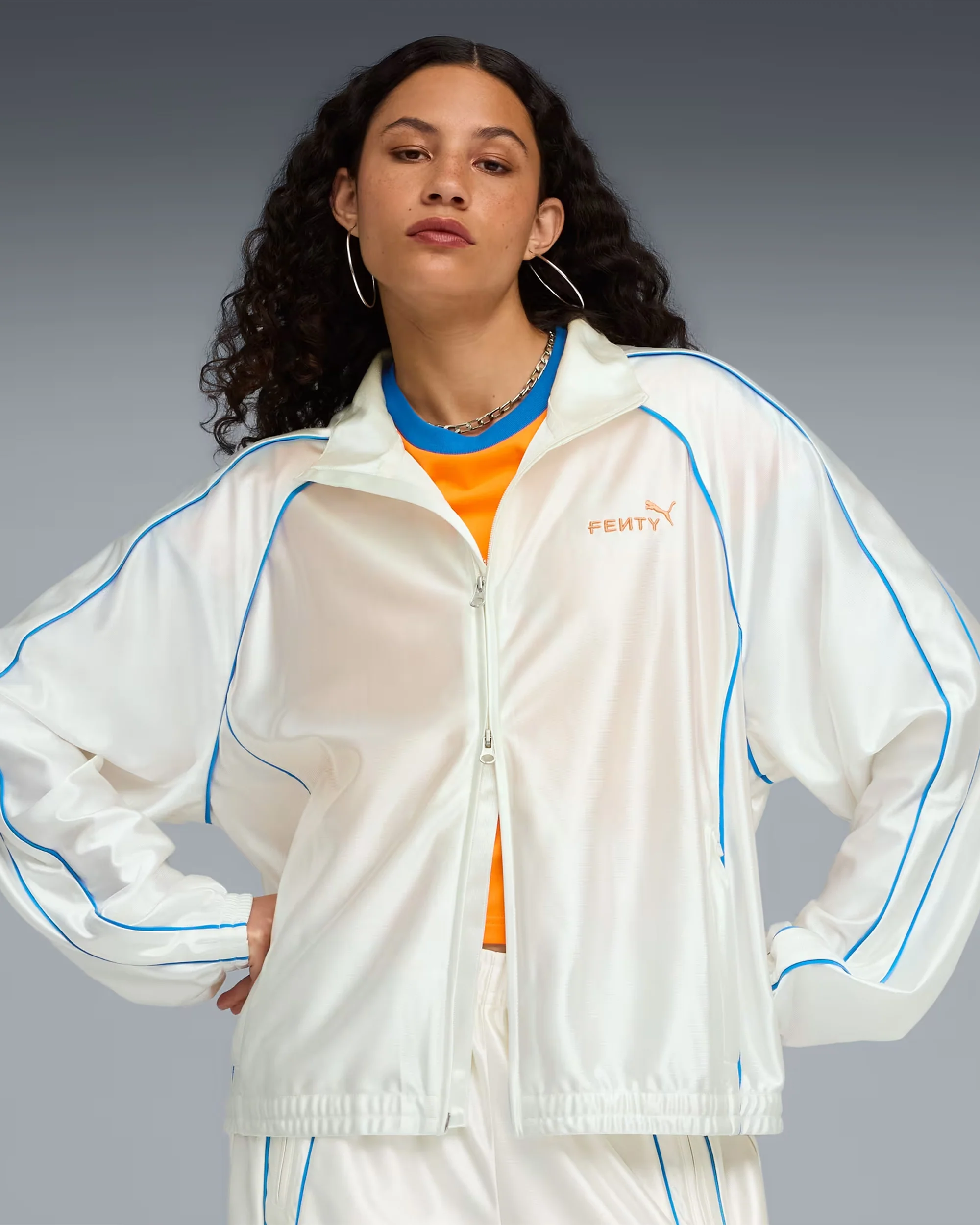 Puma x FENTY T7 Piping Oversize Damen-Trainingsjacke - Image 2