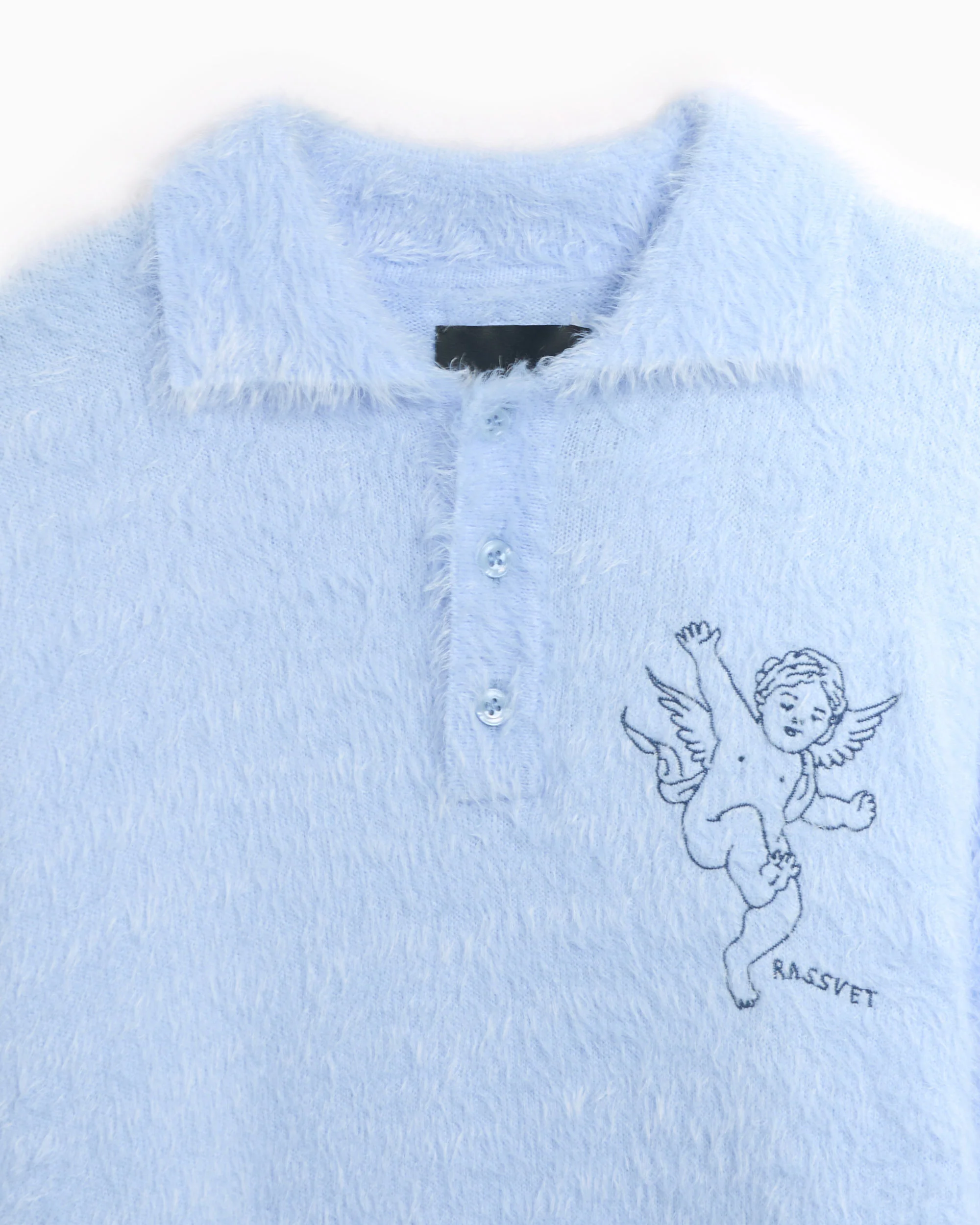 Rassvet Angel Men's Mohair Knit Polo Herren-Poloshirt - Image 2