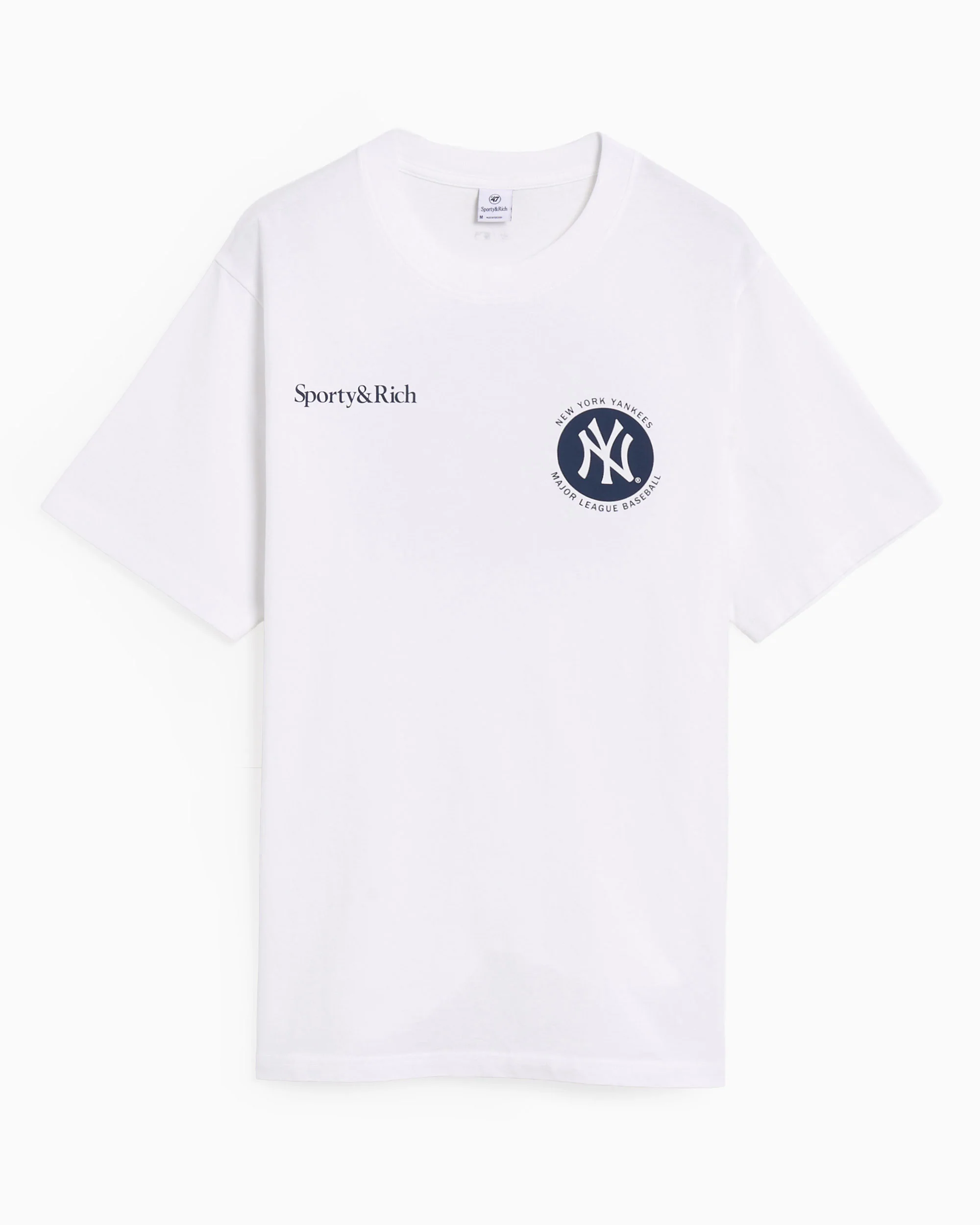 Sporty & Rich x 47 Brand NY Yankees World Series Unisex T-Shirt mit Logo