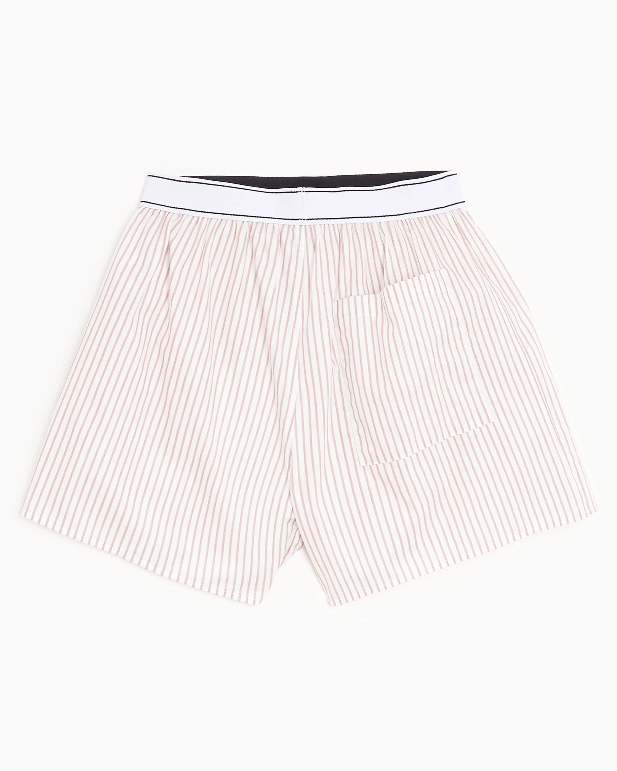 Sporty & Rich Serif Logo Unisex Boxer Shorts Relaxed Unisex Shorts - Image 5