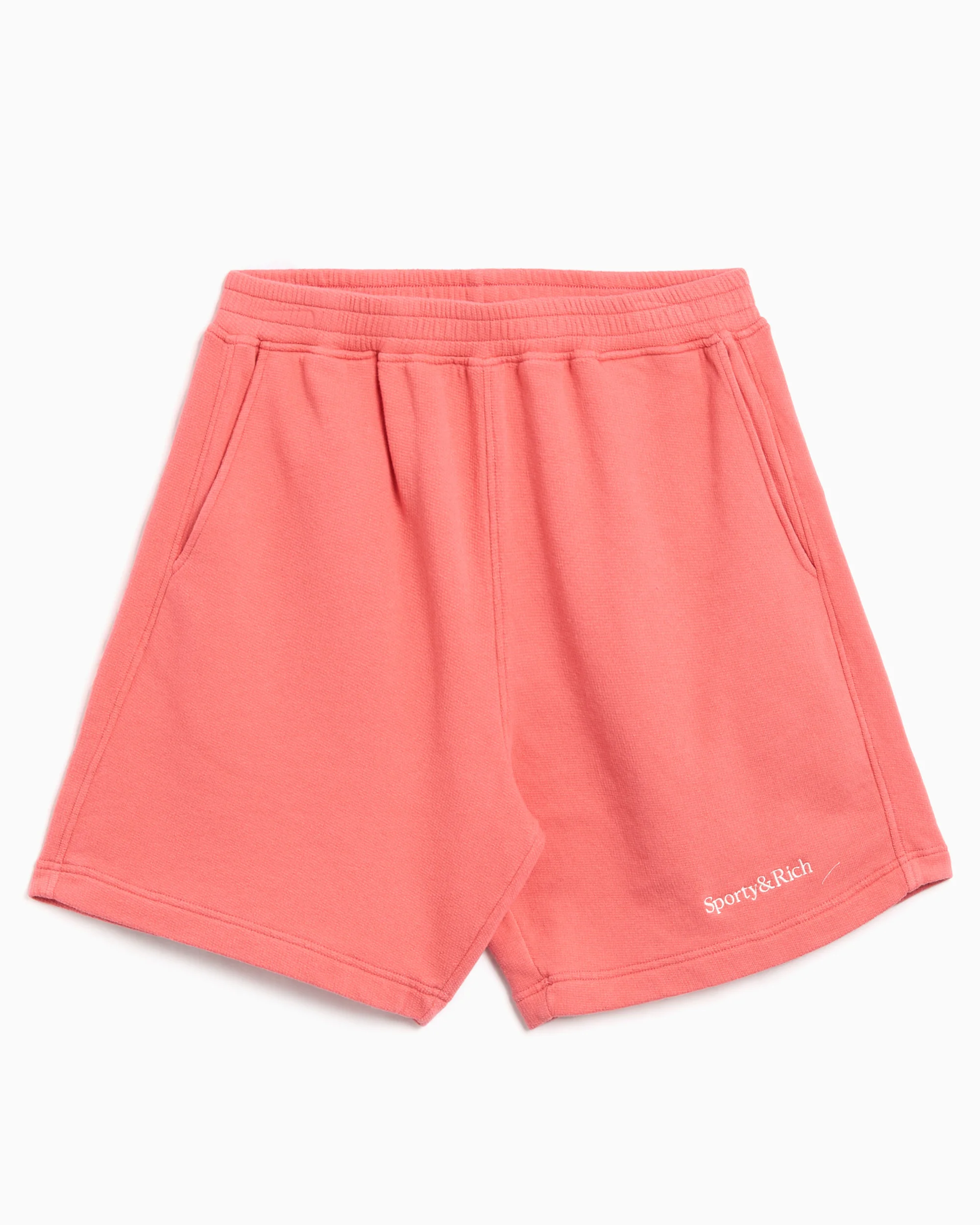 Sporty & Rich Serif Logo Unisex Soft Gym Shorts Unisex Shorts