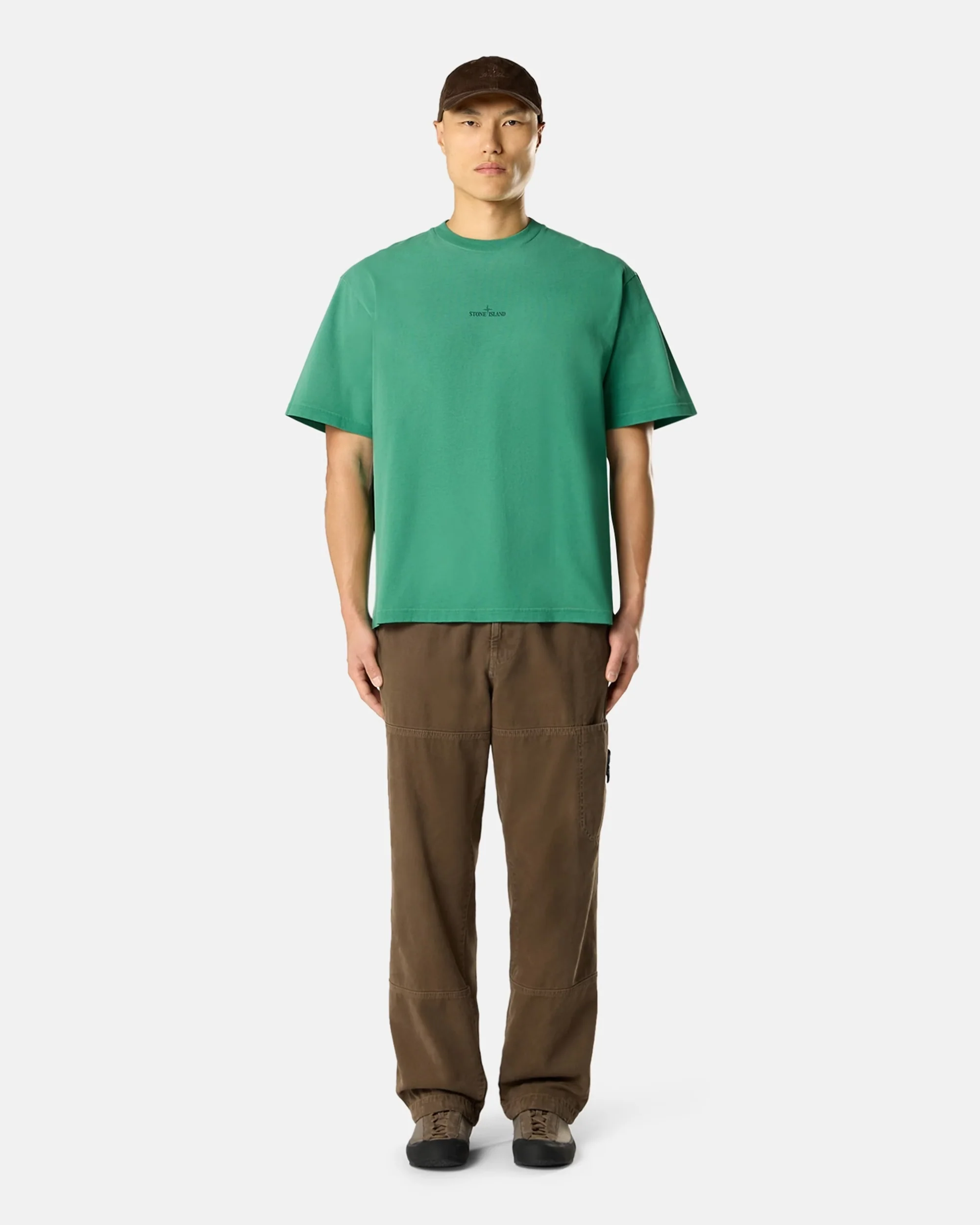 Stone Island Hand Sprayed Herren-T-Shirt mit Grafik - Image 3