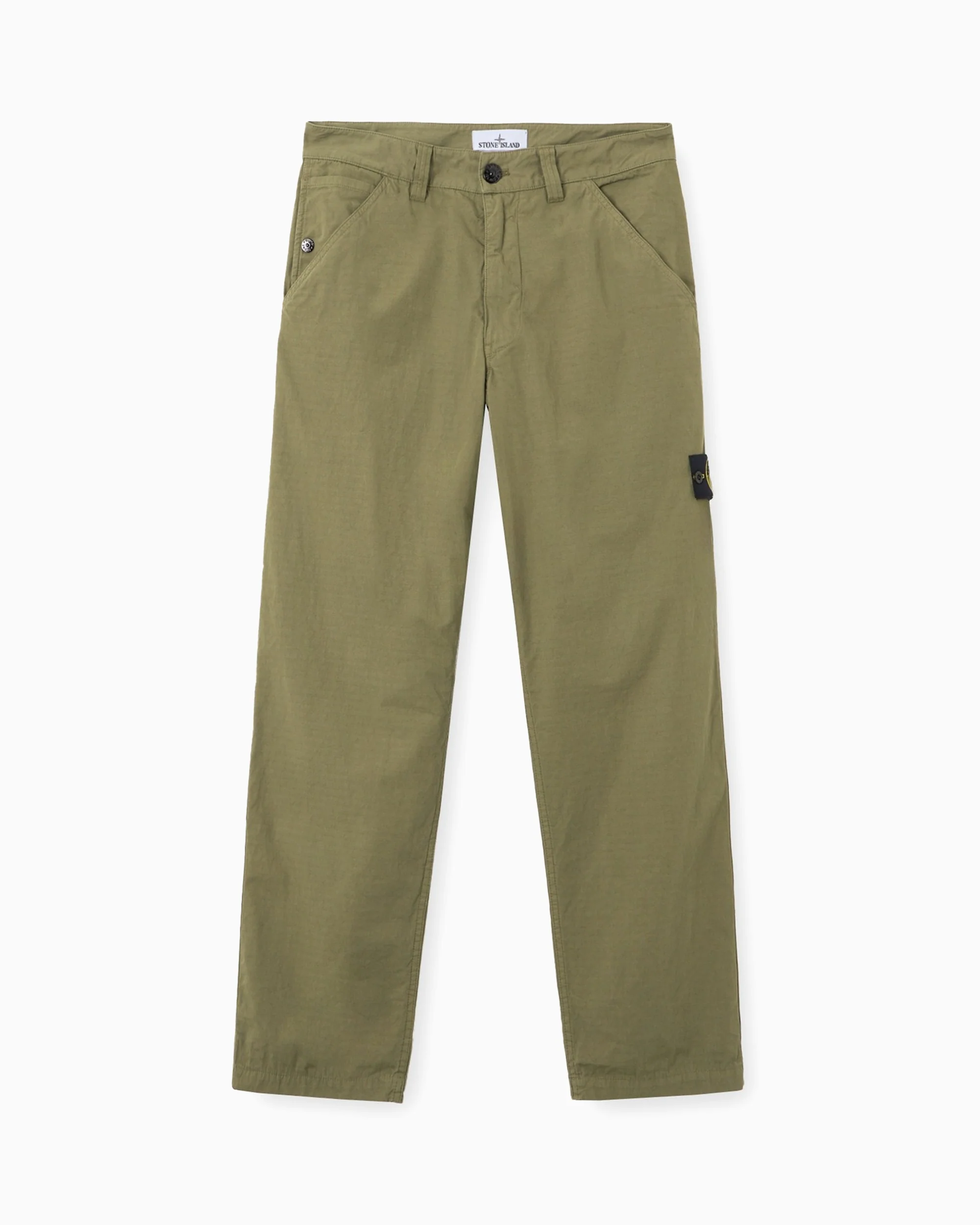 Stone Island Mercerised Cotton Ripstop Relaxed Herren-Chino-Hose