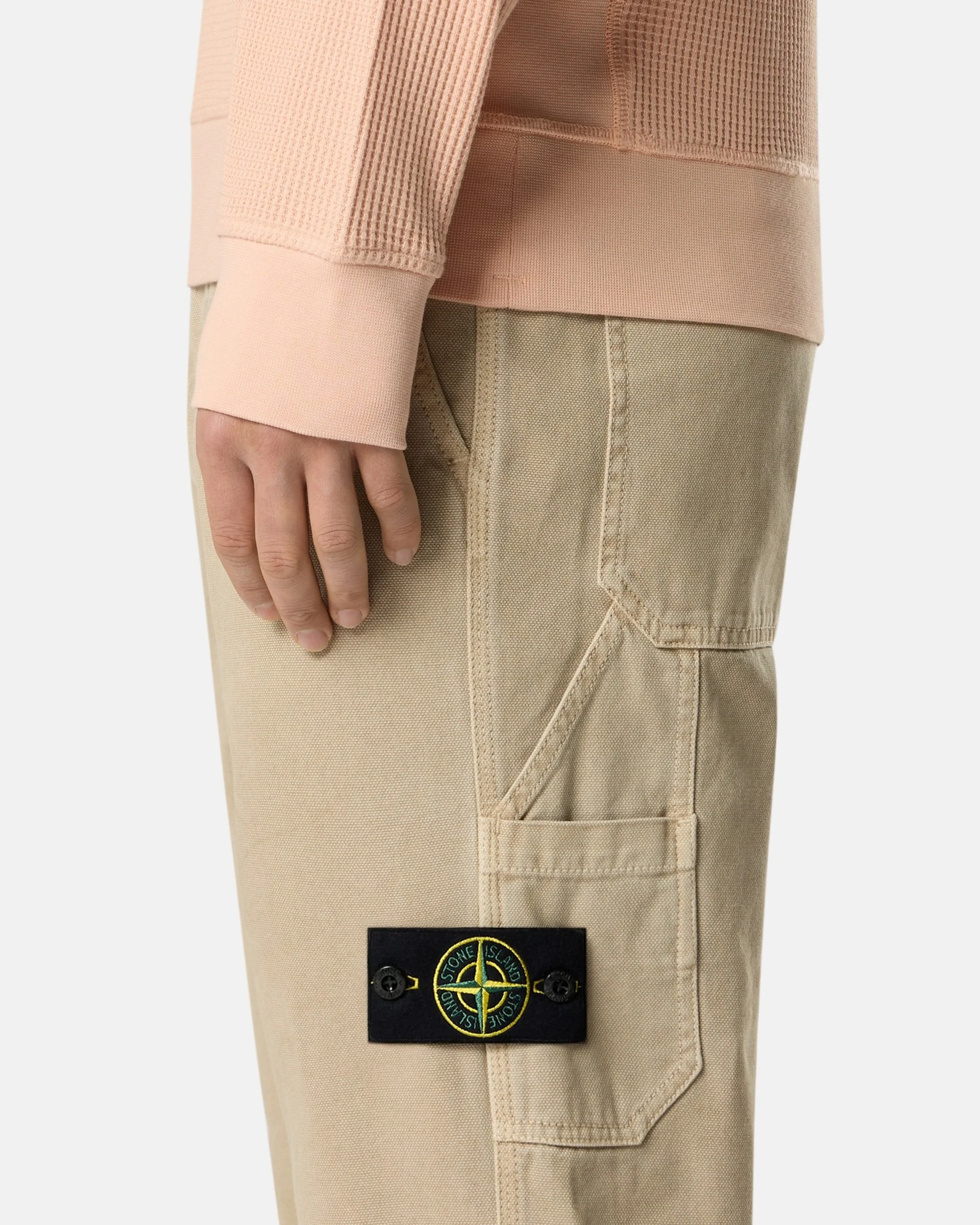 Stone Island Panama Cotton "Old" Effect Herren-Chino-Hose - Image 5