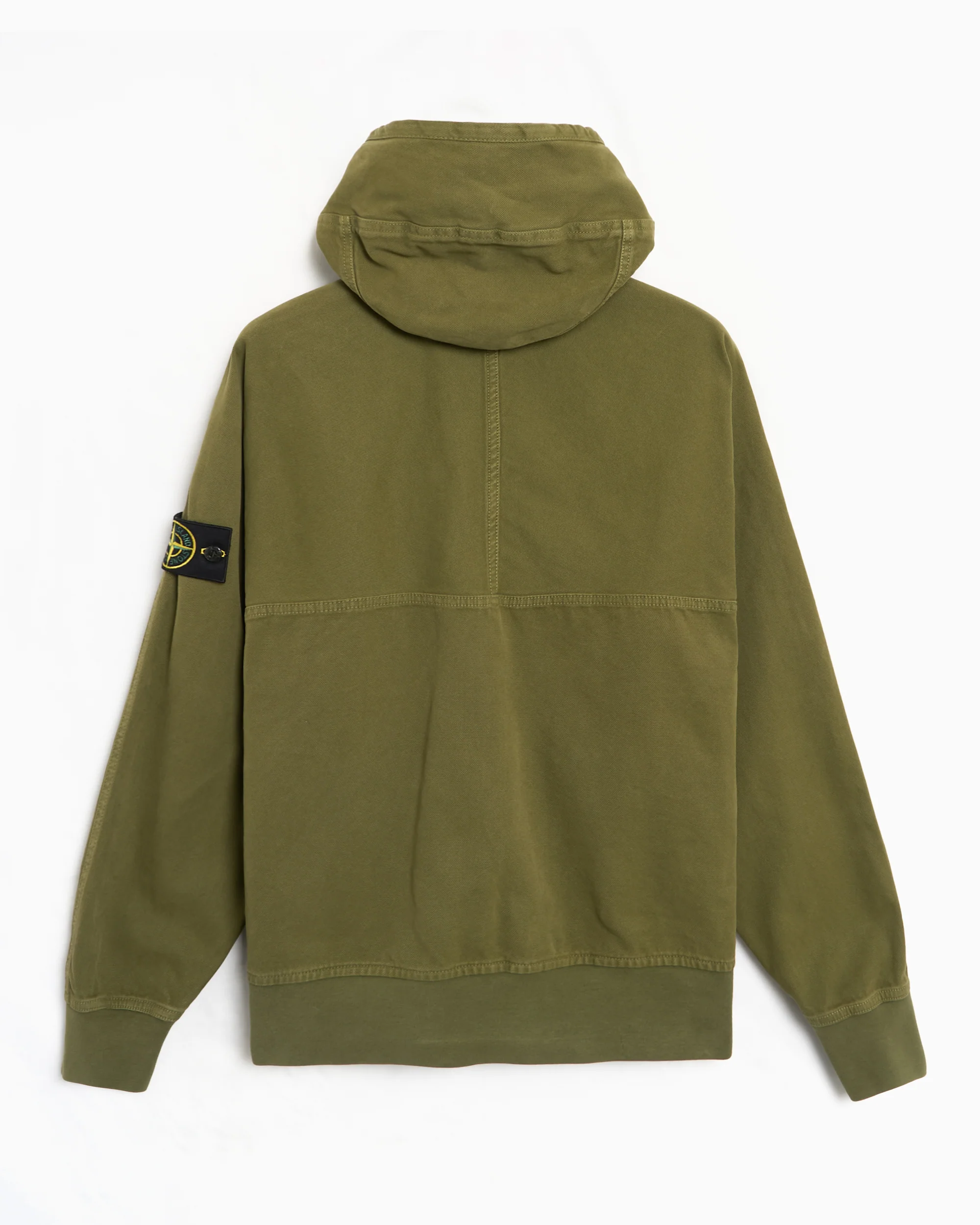 Stone Island Panama Cotton "Old" Effect Oversize Herren-Sweatshirt mit Reißverschluss - Image 3