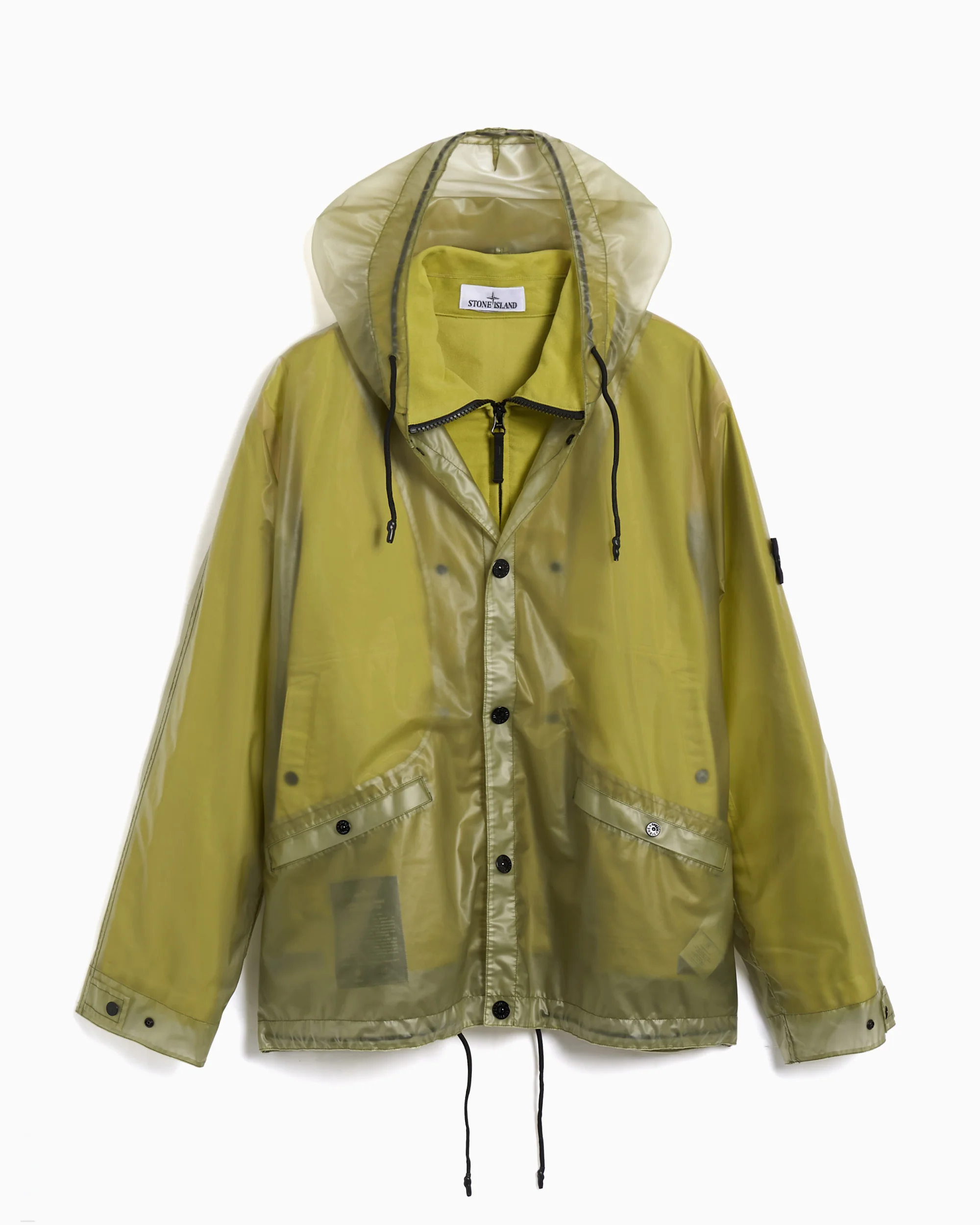 Stone Island Translucent Cover Abnehmbar Relaxed Herren-Regenjacke
