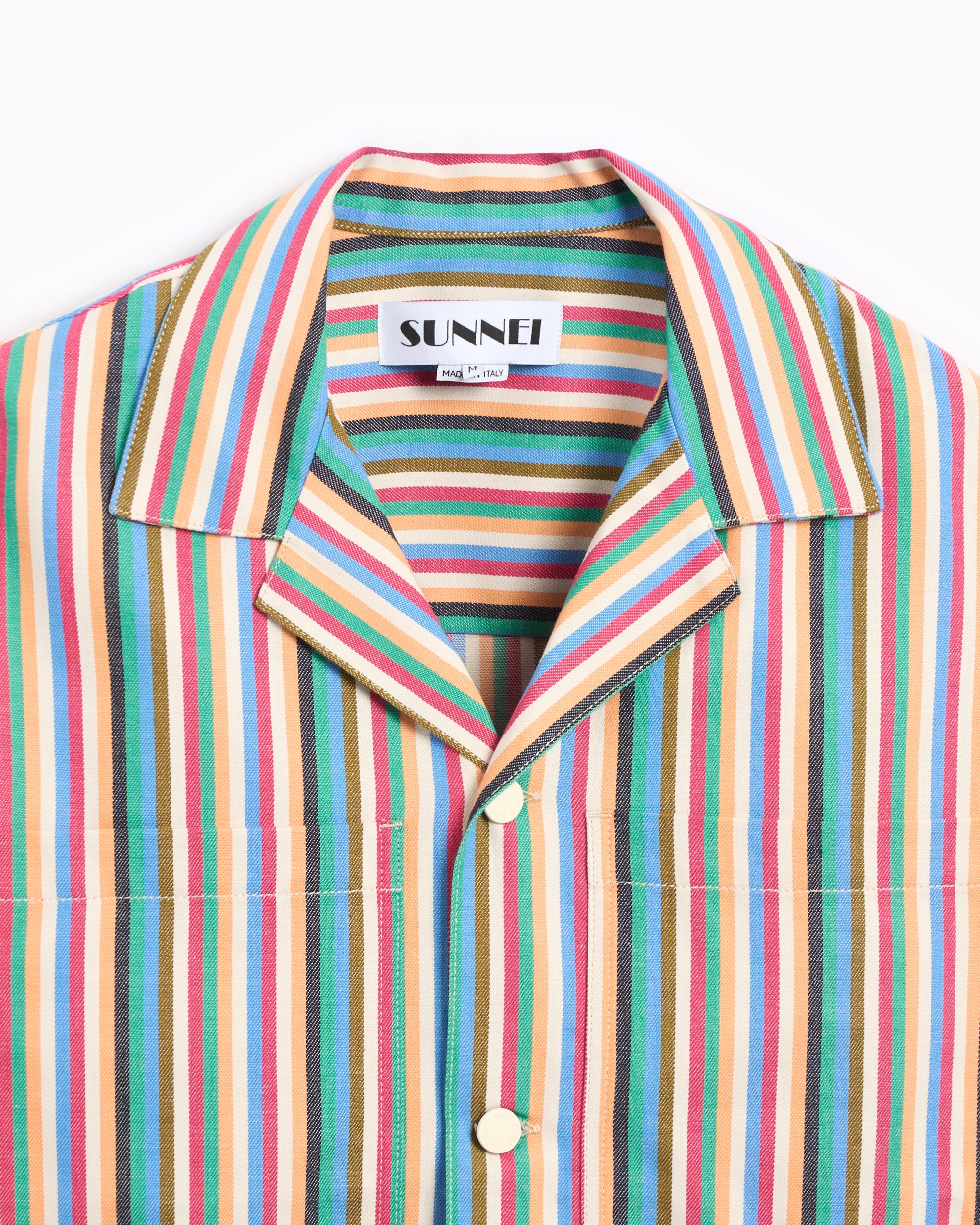 Sunnei Unisex Pockets Shorts Sleeve Shirt Unisex Hemd - Image 2