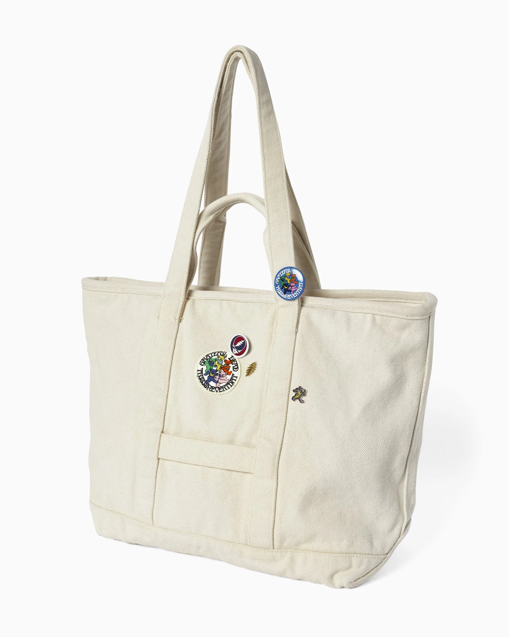 thisisneverthat® thisisneverthat® x Grateful Dead Unisex Washed Tote Bag Unisex Tote Bag - Image 2
