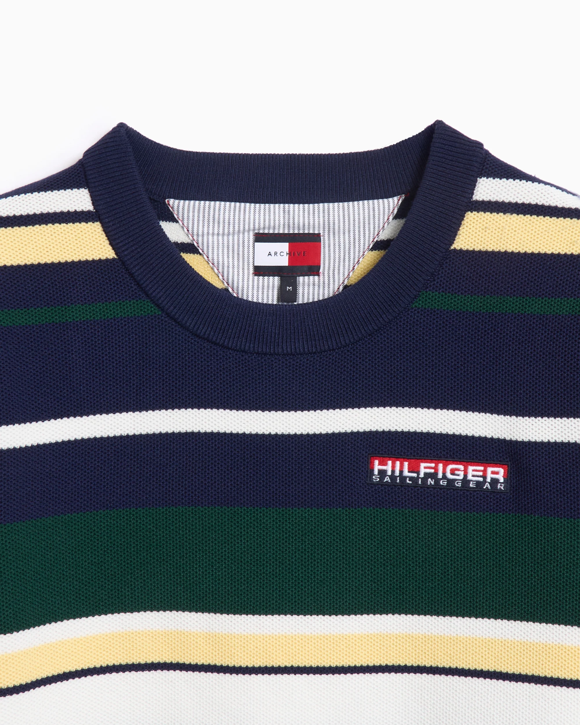 Tommy Hilfiger Sailing Multi Stripe Crop Damen-T-Shirt - Image 2