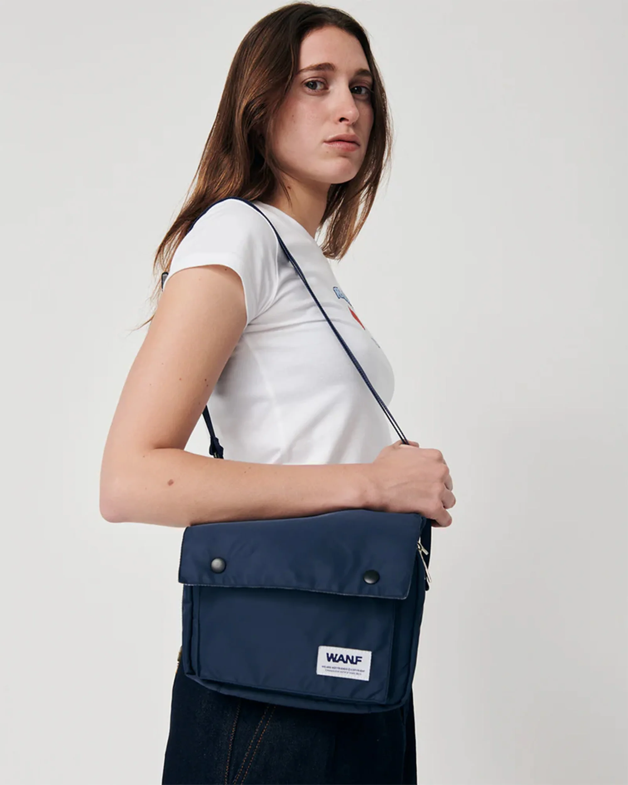 We Are Not Friends Utility Cross Unisex Schultertasche - Image 3