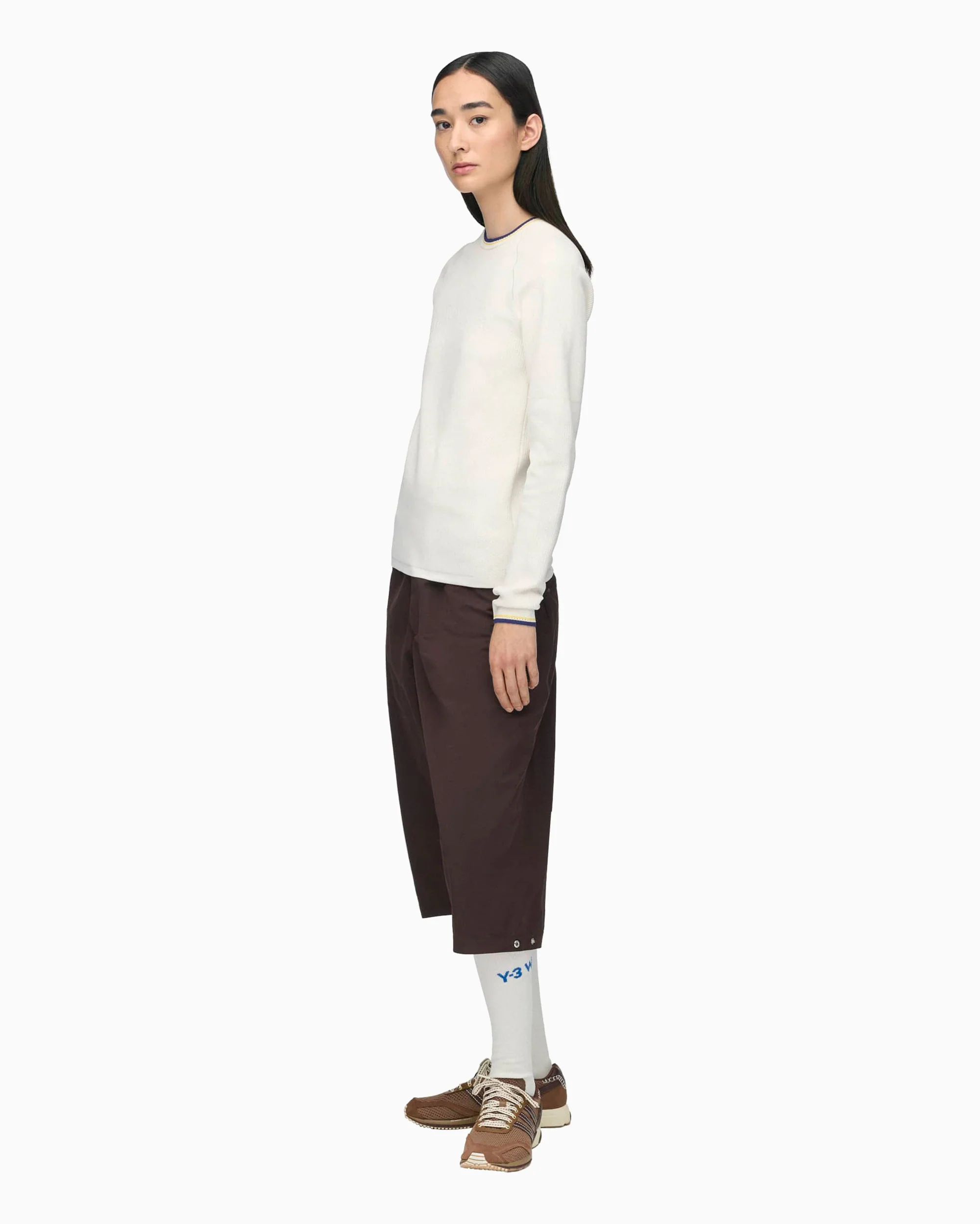 Y-3 x Wales Bonner Slim Herren-T-Shirt mit langen Ärmeln - Image 3