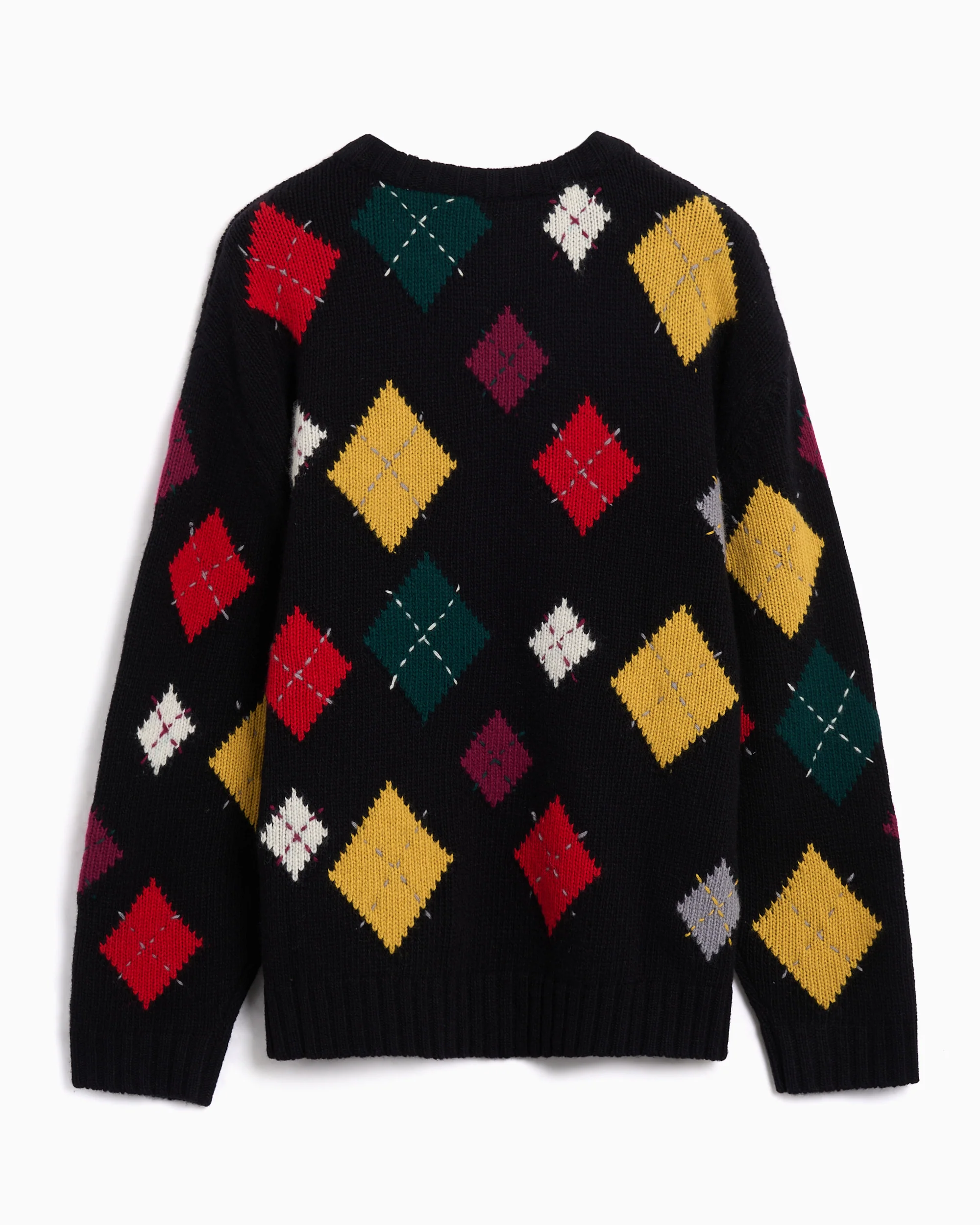YMC Flint Rauten Relaxed Herren-Pullover - Image 3