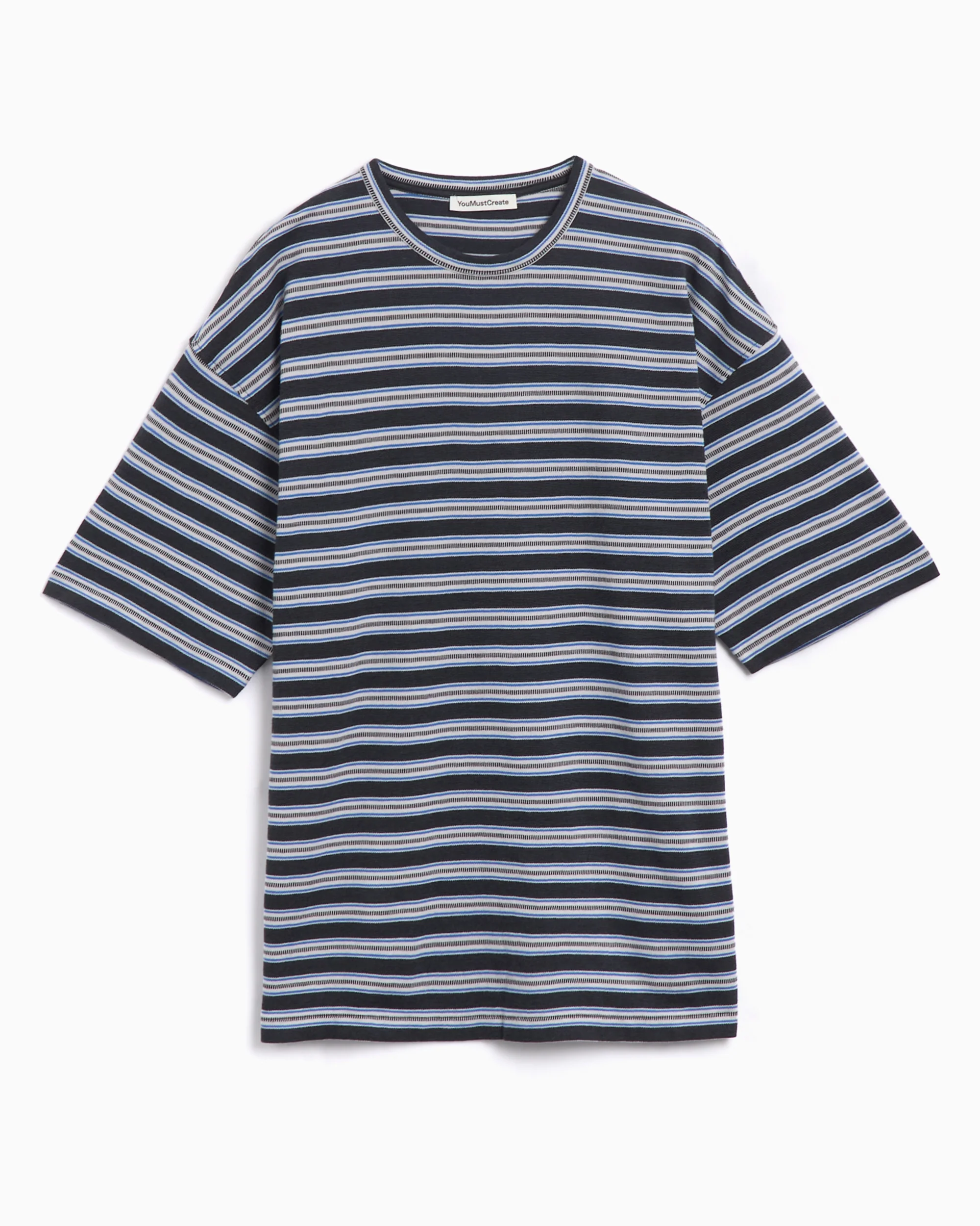 YMC Triple T Men's Stripe T-Shirt Oversize Herren-T-Shirt